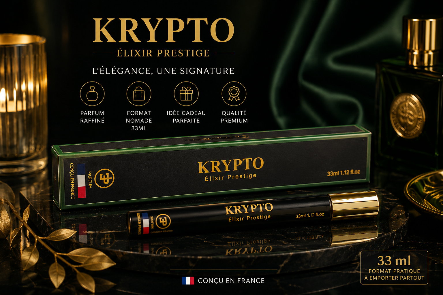 KRYPTO – Élixir Prestige 33 ml | Élégance & Caractère