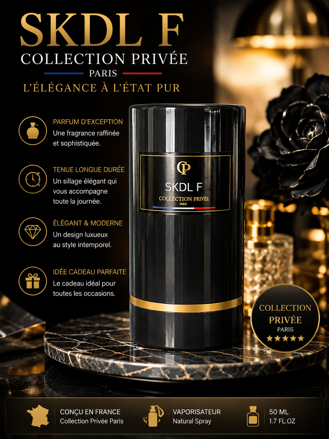 ✨ SKDL F – Collection Privée Paris – Parfum 50 ml – Élégance & Raffinement ✨