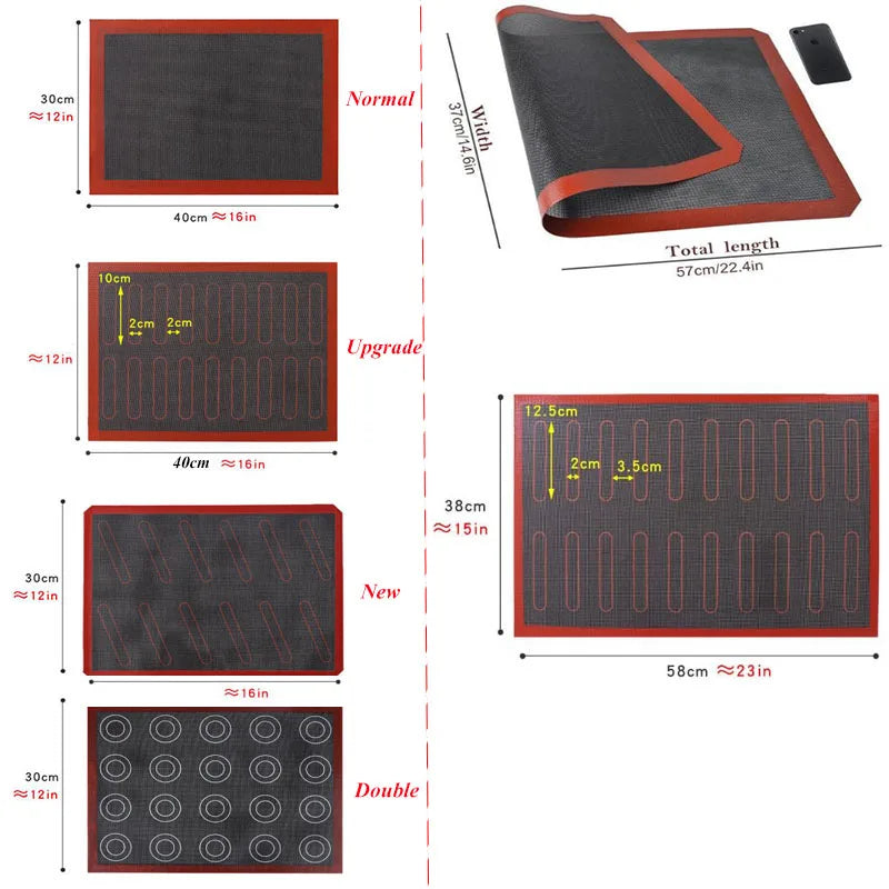 Tapis cuisson perforé antiadhésif réutilisable