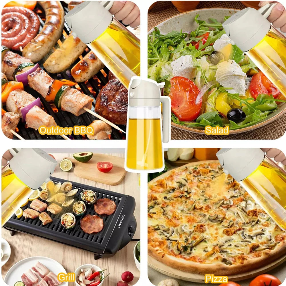 Pulvérisateur d’huile 2-en-1 : Simplifiez vos préparations culinaires