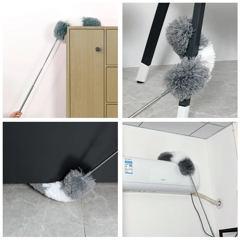 Plumeau microfibre télescopique à tête flexible - La vie facile