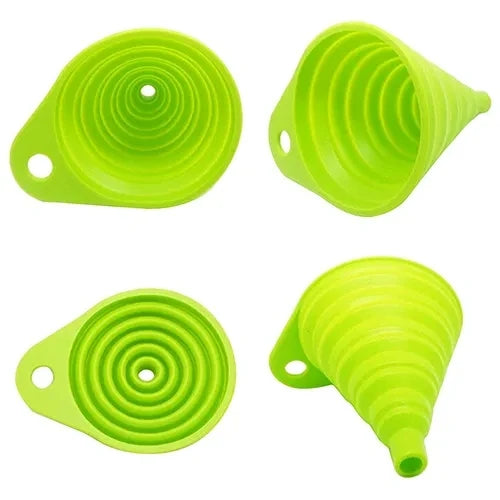 Entonnoir Pliable en Silicone : Optimisez Vos Transvasements avec Praticité