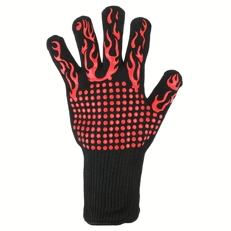 Gant cuisson thermique en silicone pour four et barbecue