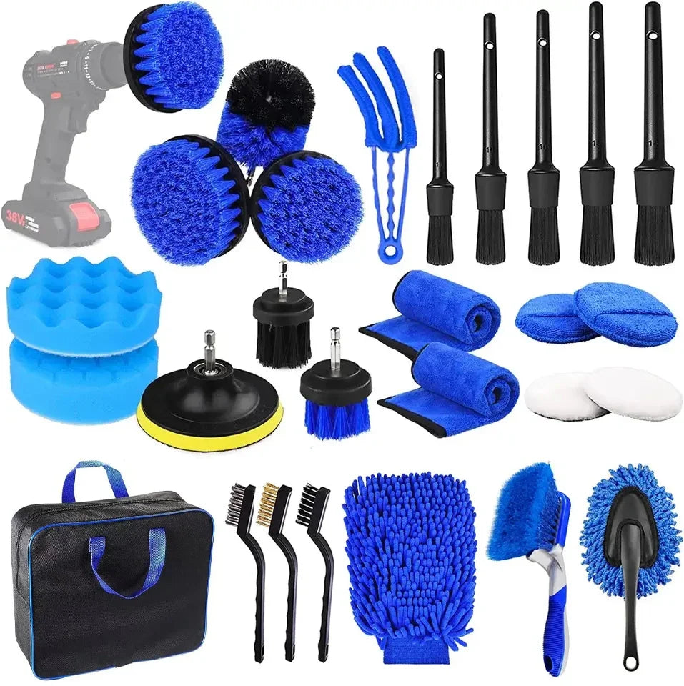 Kit de nettoyage voiture – 26 accessoires pour un entretien parfait