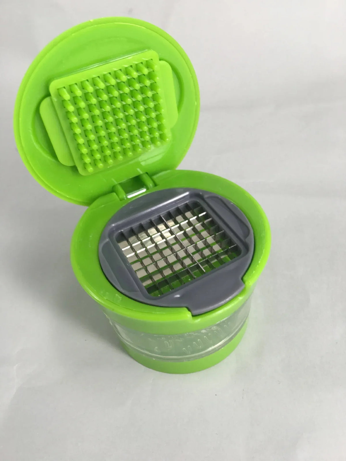 Presse-ail manuel 3-en-1 compact – hachez et coupez l’ail facilement