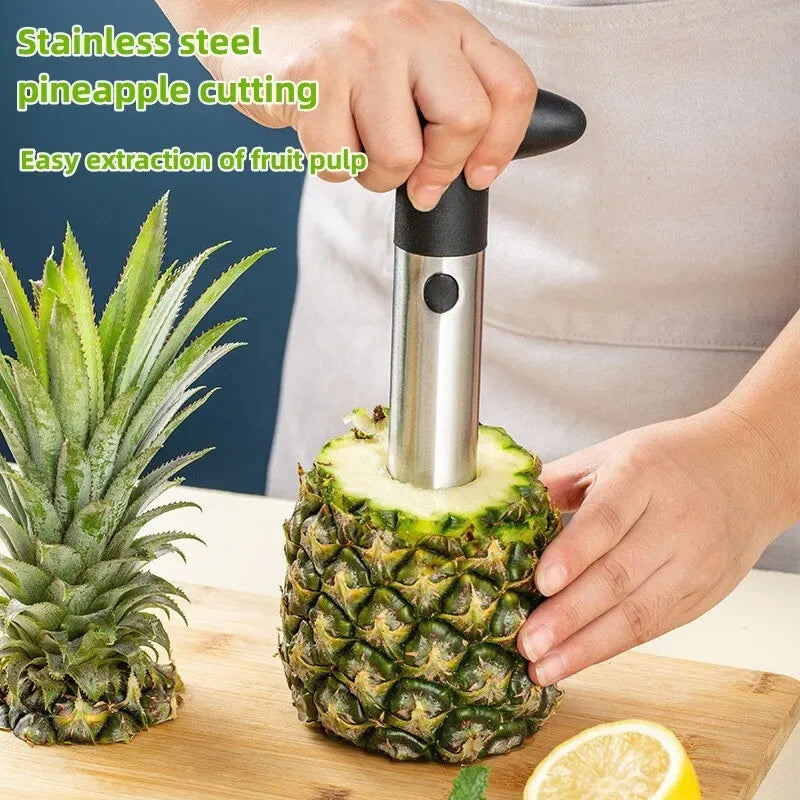 Coupe-ananas en inox – Évideur et trancheur - La vie facile