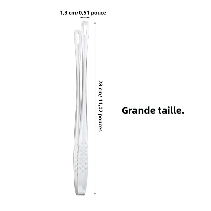 Pince de Cuisine Inox Longue - Pratique et Élégante en Deux Tailles