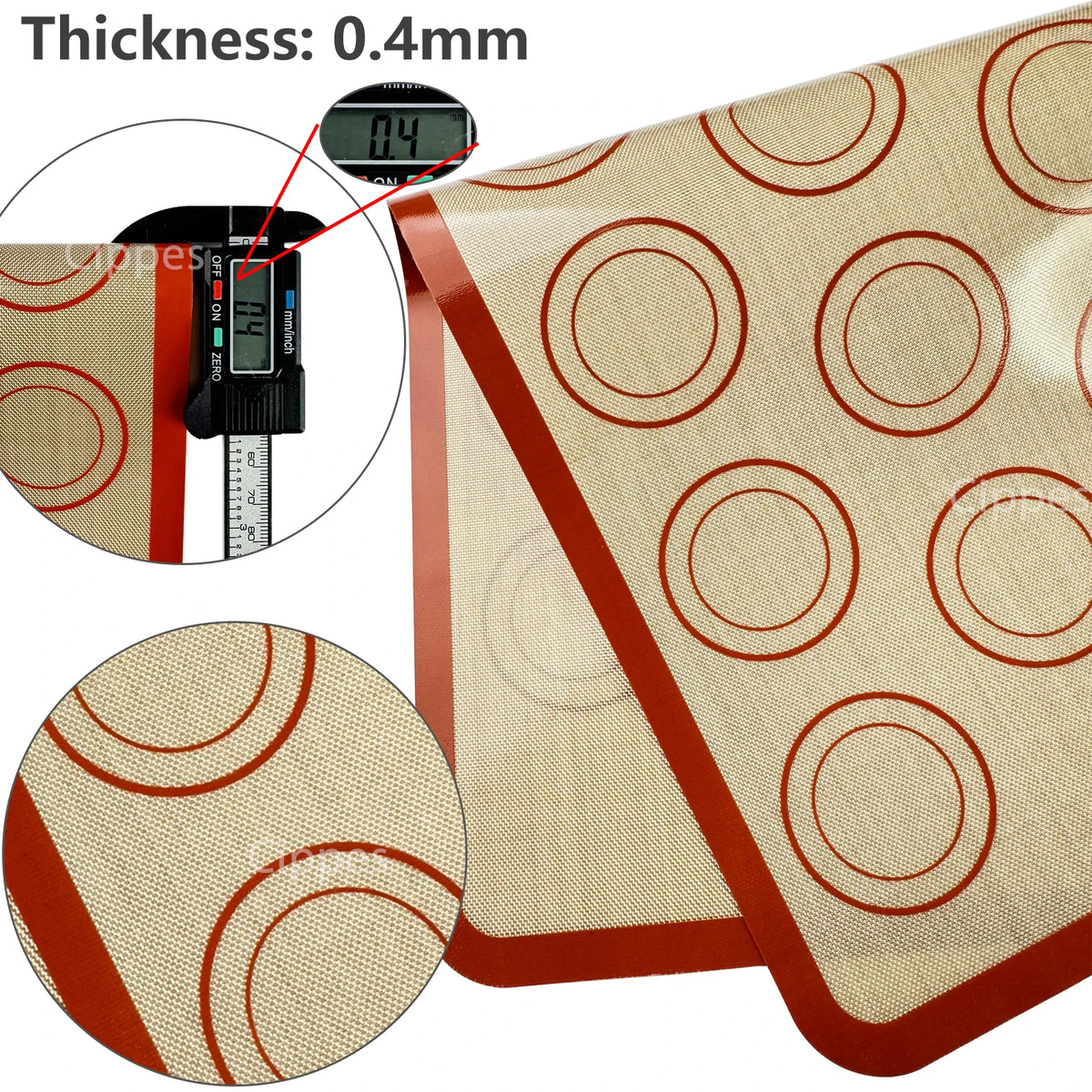 Tapis cuisson en silicone réutilisable pour des préparations réussies