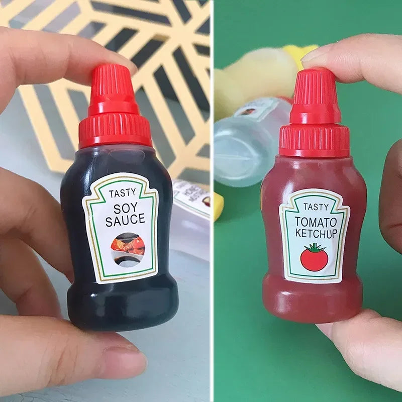 Mini flacon à sauce 25 ml – Bouteille souple pour huile, ketchup et condiments - La vie facile