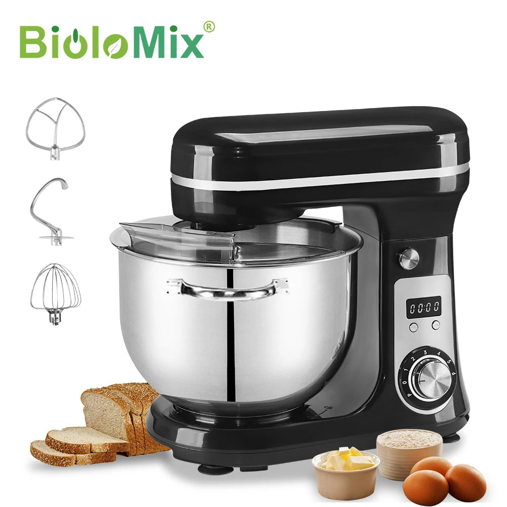 Robot pâtissier 1200 W – Bol 6 L et 6 vitesses