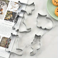 Emporte-pièces pour biscuits : Lot de 5 formes de chats amusants