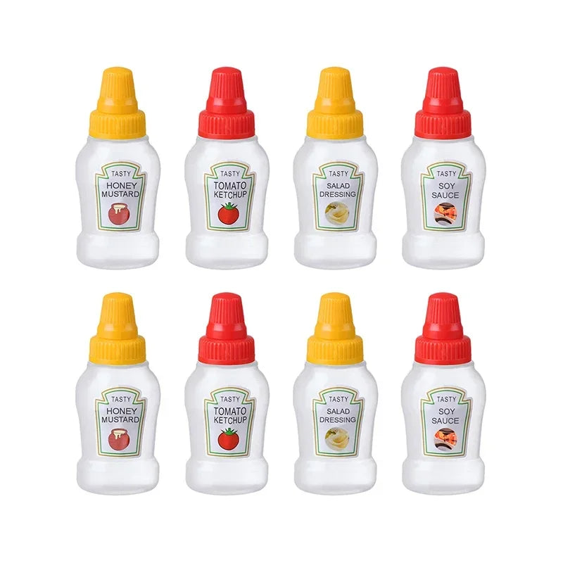 Mini flacon à sauce 25 ml – Bouteille souple pour huile, ketchup et condiments - La vie facile