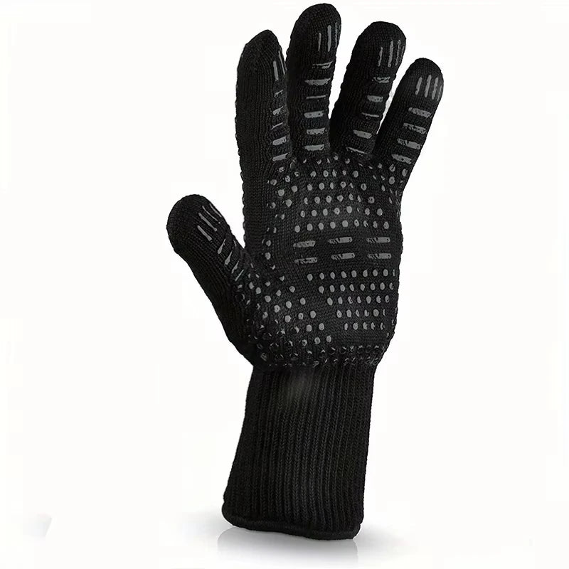Gant cuisson thermique en silicone pour four et barbecue