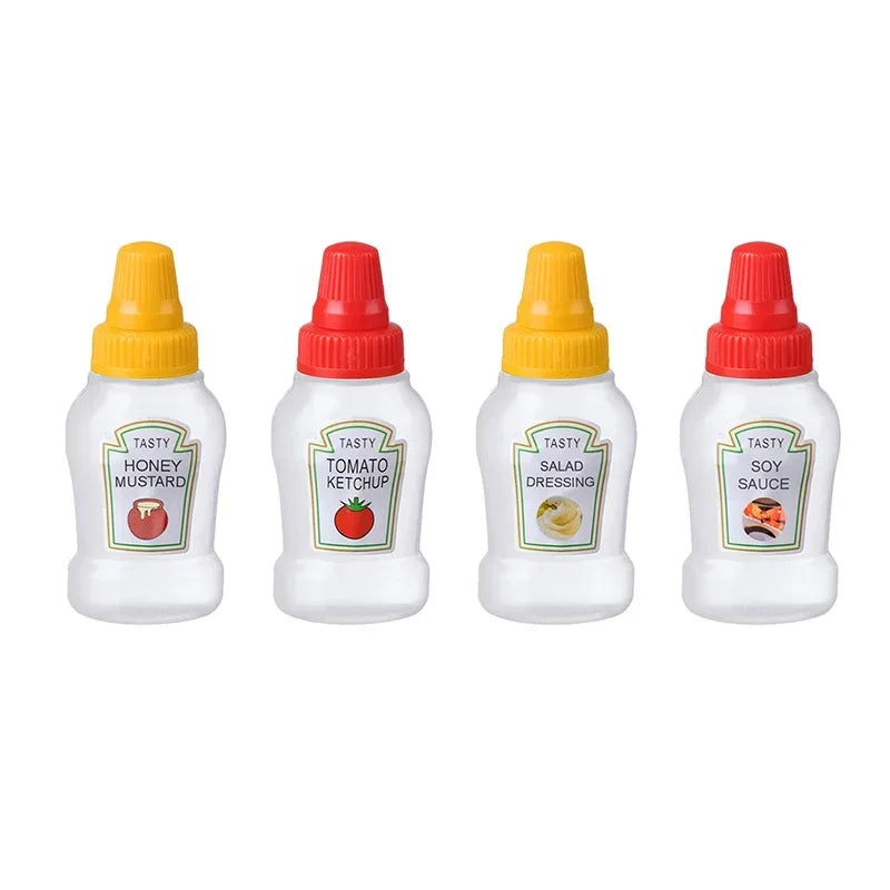 Mini flacon à sauce 25 ml – Bouteille souple pour huile, ketchup et condiments - La vie facile