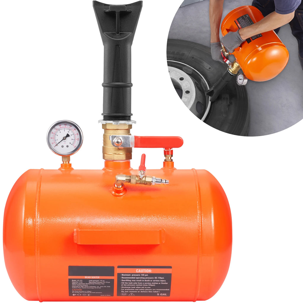 Réservoir pneumatique pour pneus 19 L – 145 PSI