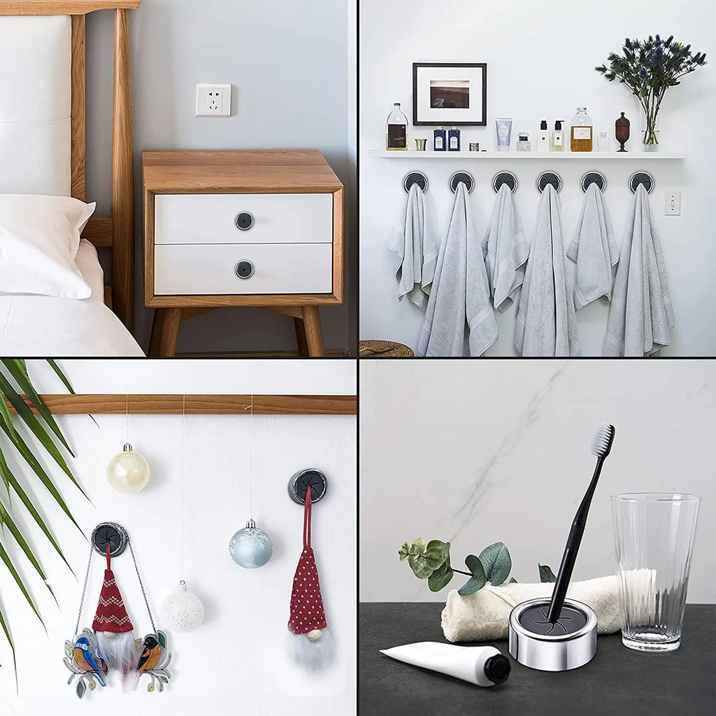 Lot de 3 porte-torchons adhésifs sans perçage - La vie facile