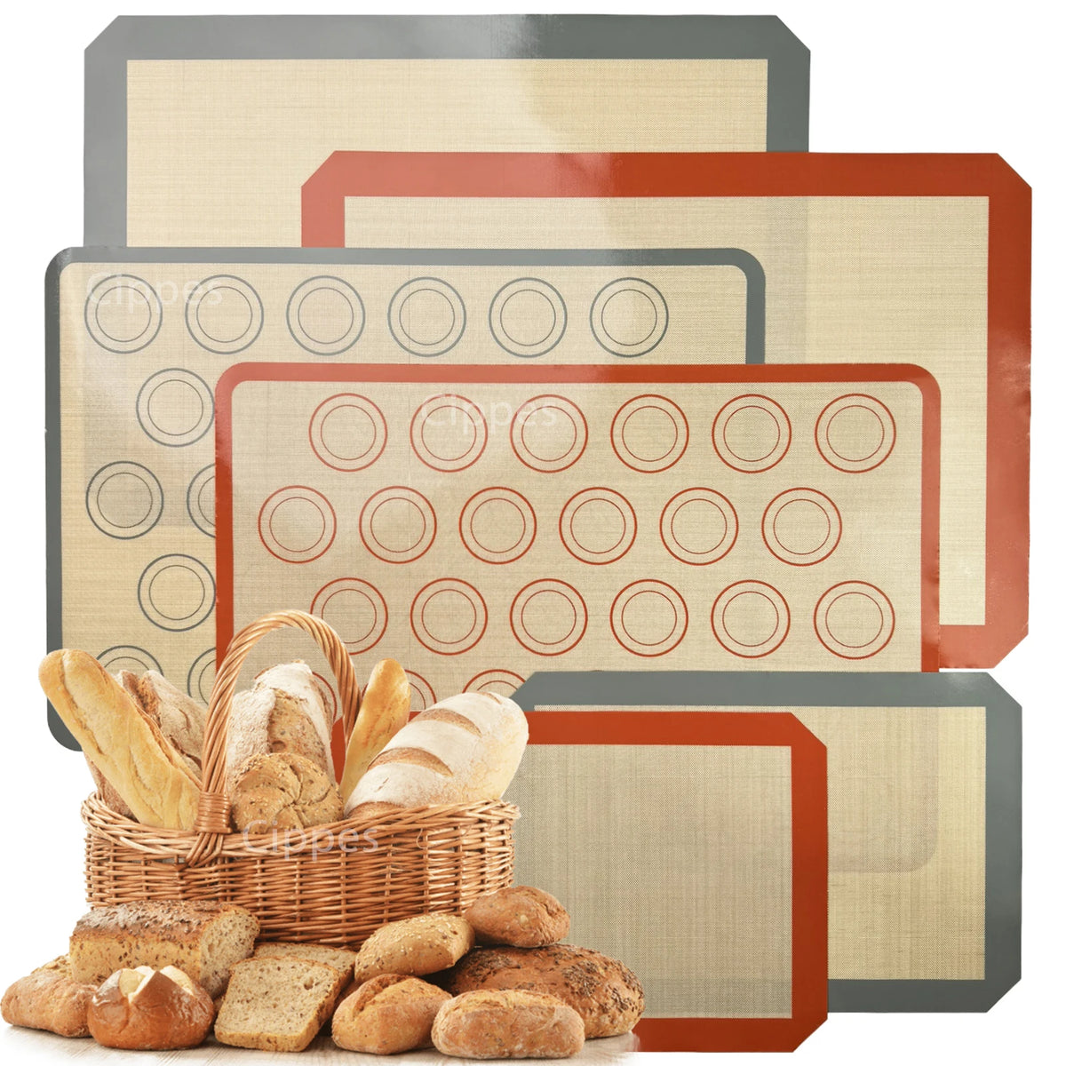 Tapis cuisson en silicone réutilisable pour des préparations réussies