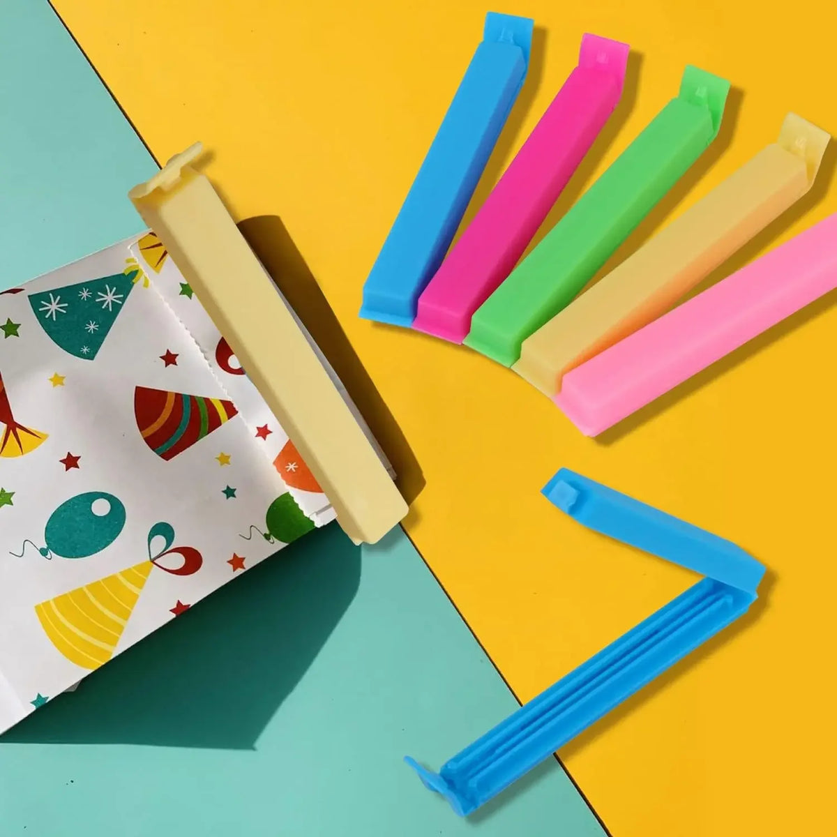 Pince de fermeture pour sachets – Pratique et Réutilisable, Lots de 5 ou 10
