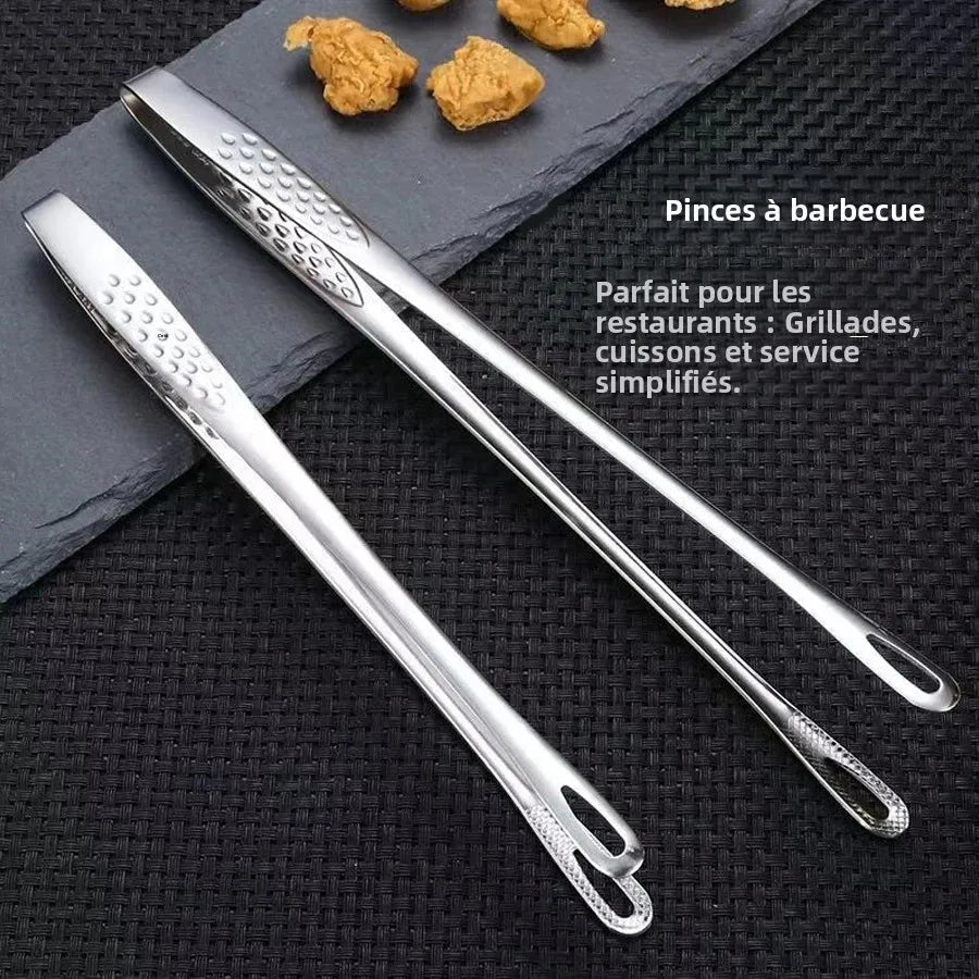 Pince de Cuisine Inox Longue - Pratique et Élégante en Deux Tailles