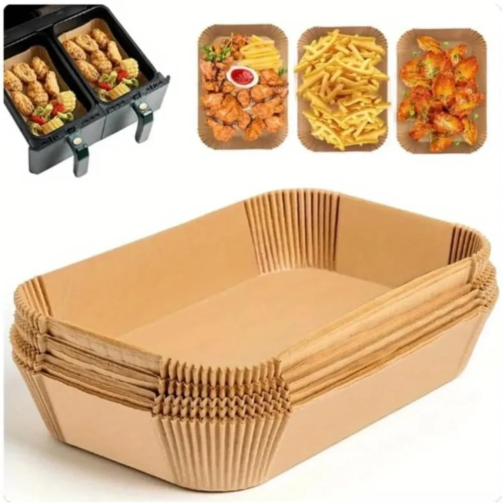 Papier cuisson Air Fryer – 50 ou 100 feuilles