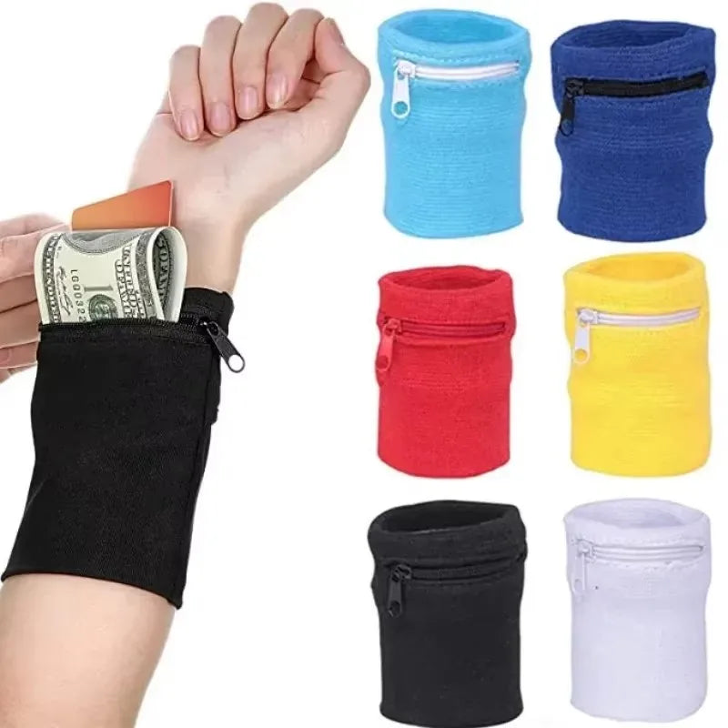 Bracelet de sport avec poche zippée – Gardez vos essentiels à portée de main
