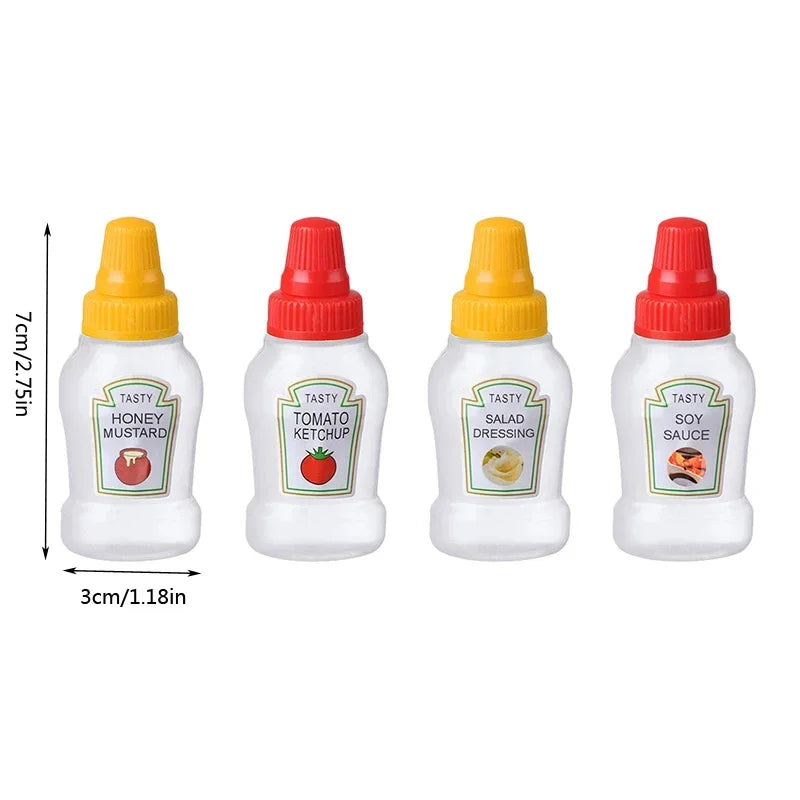 Mini flacon à sauce 25 ml – Bouteille souple pour huile, ketchup et condiments - La vie facile