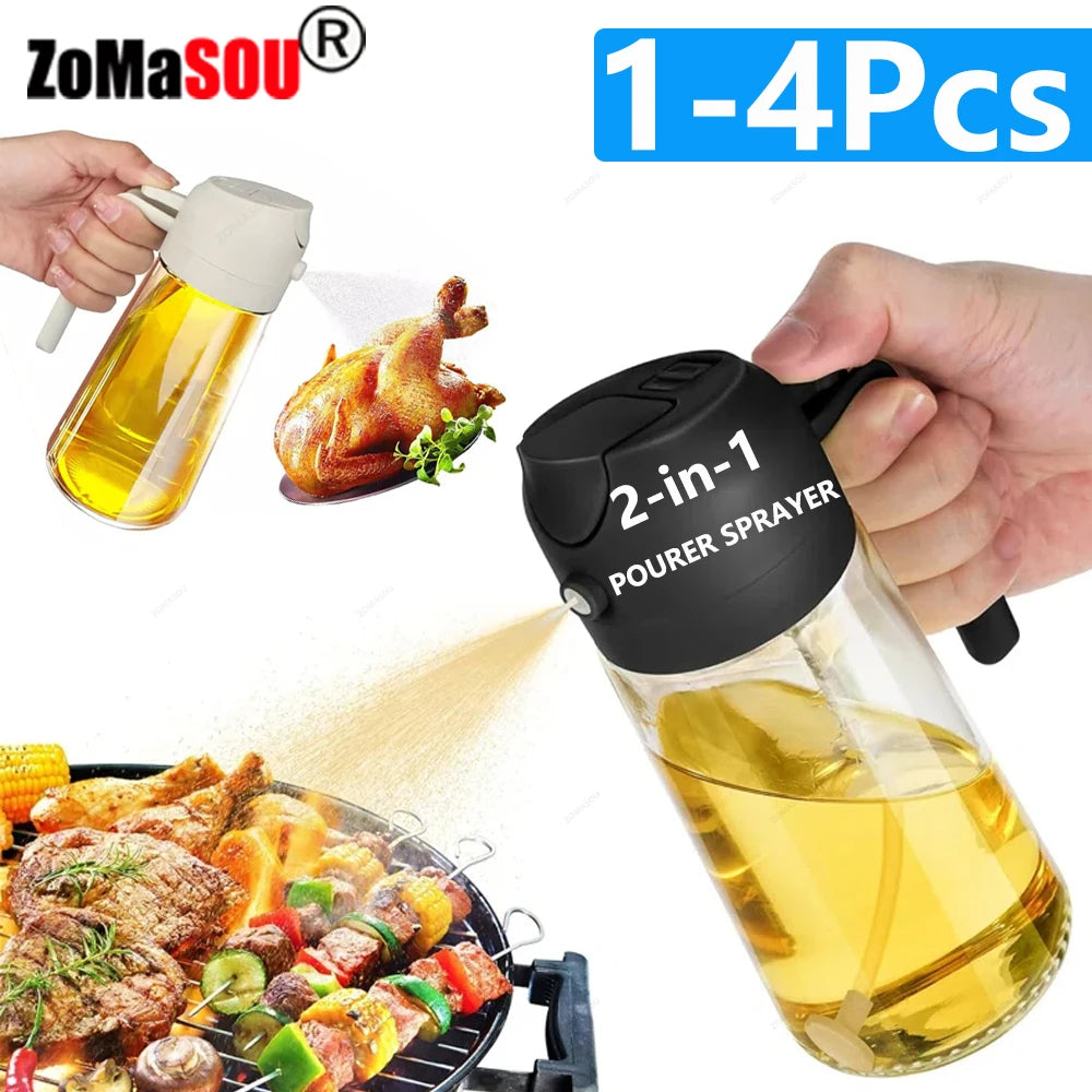 Pulvérisateur d’huile 2-en-1 : Simplifiez vos préparations culinaires