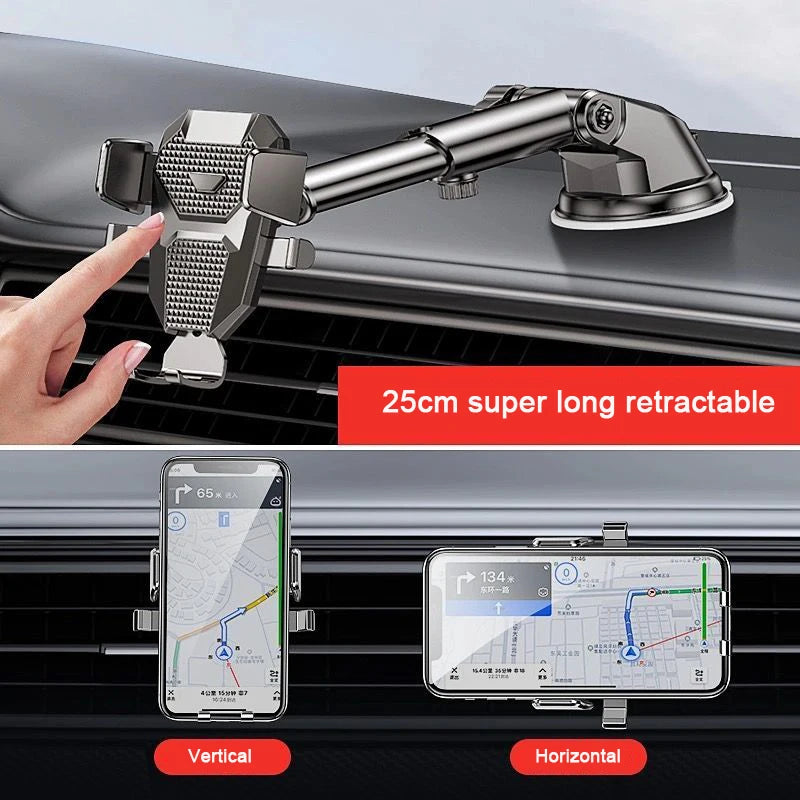 Support téléphone voiture à ventouse – Rotation 360°