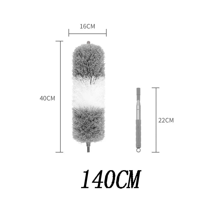 Plumeau microfibre télescopique à tête flexible - La vie facile