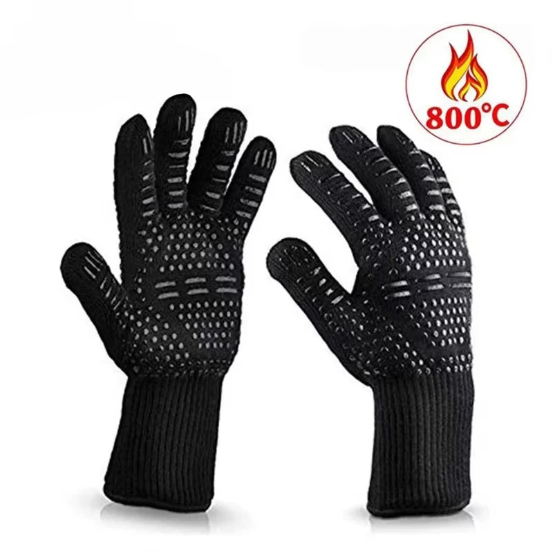 Gant cuisson thermique en silicone pour four et barbecue