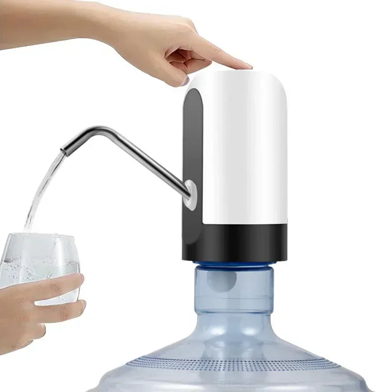 Pompe à eau électrique rechargeable USB – Distributeur automatique pour bonbonne jusqu’à 19 L - La vie facile