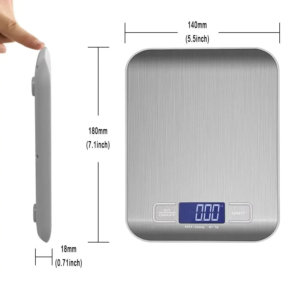 Balance de Cuisine Numérique LED – Précision et Praticité jusqu’à 10 kg
