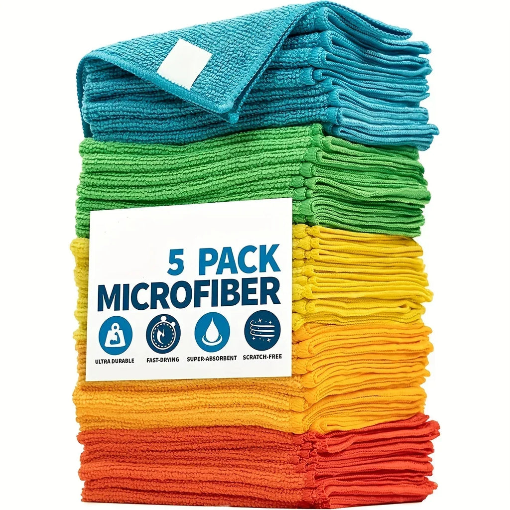 Chiffons microfibres – Lots de 3, 5, 10 ou 20 - La vie facile