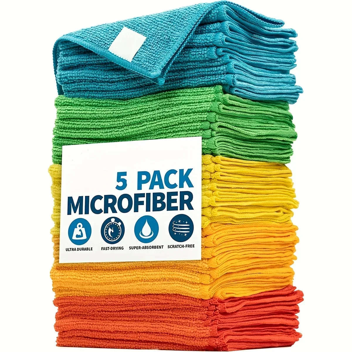Chiffons microfibres – Lots de 3, 5, 10 ou 20 - La vie facile