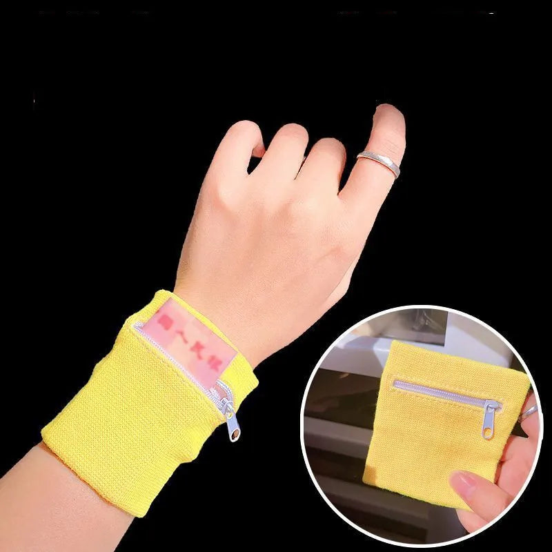 Bracelet de sport avec poche zippée – Gardez vos essentiels à portée de main