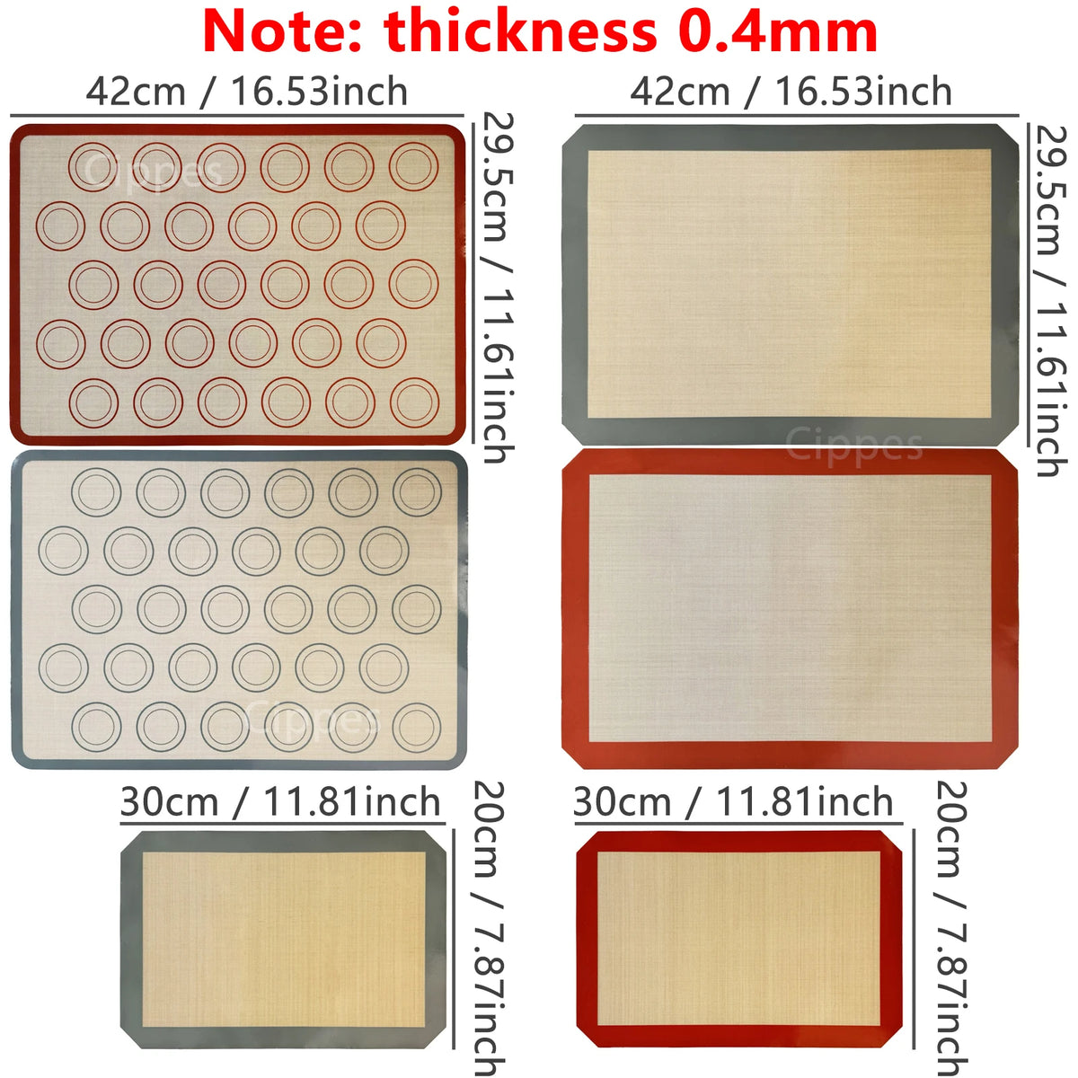Tapis cuisson en silicone réutilisable pour des préparations réussies