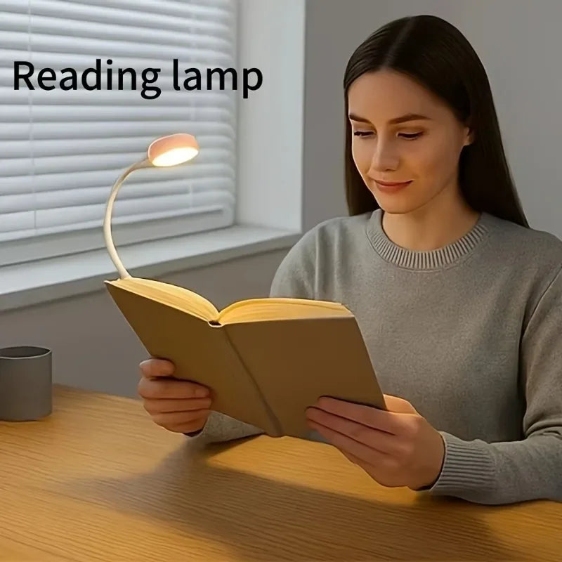 Lampe de lecture LED rechargeable USB à pince – 3 couleurs d’éclairage - La vie facile