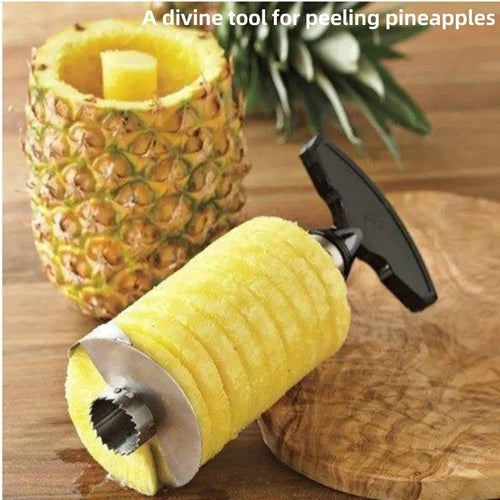 Coupe-ananas en inox – Évideur et trancheur - La vie facile