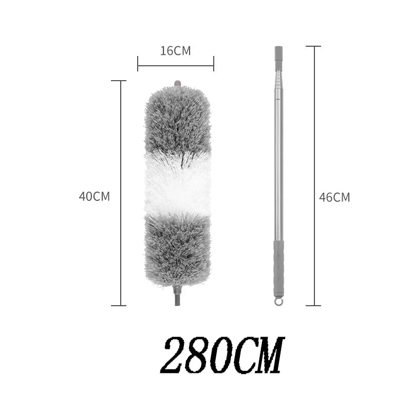 Plumeau microfibre télescopique à tête flexible - La vie facile