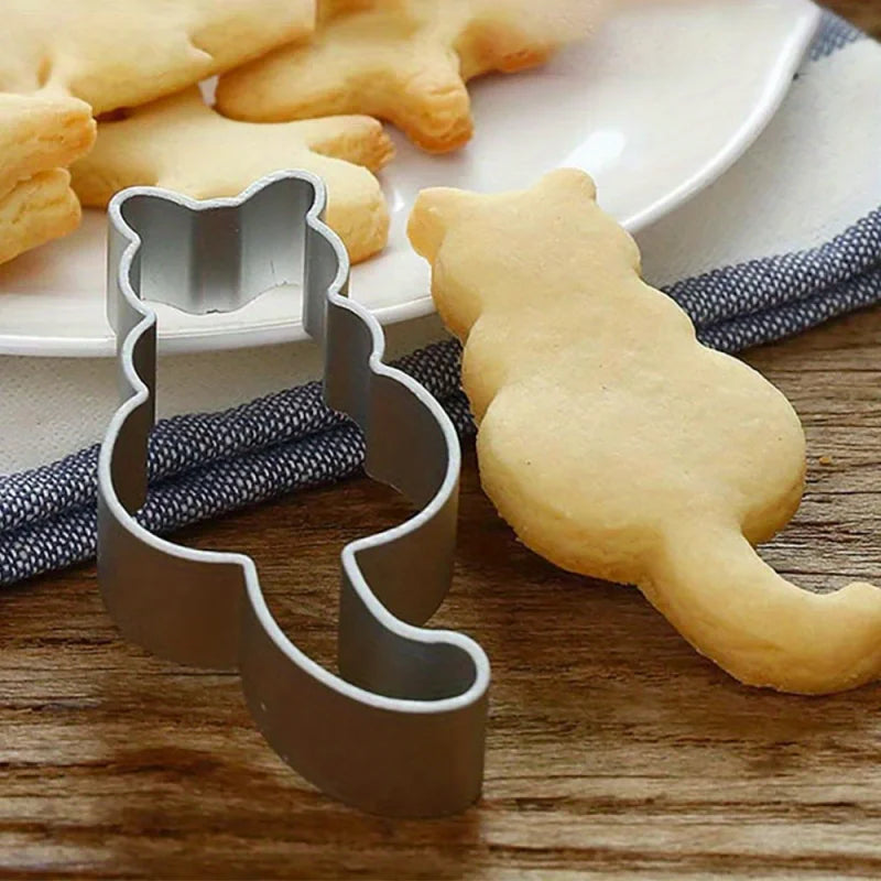 Emporte-pièces pour biscuits : Lot de 5 formes de chats amusants