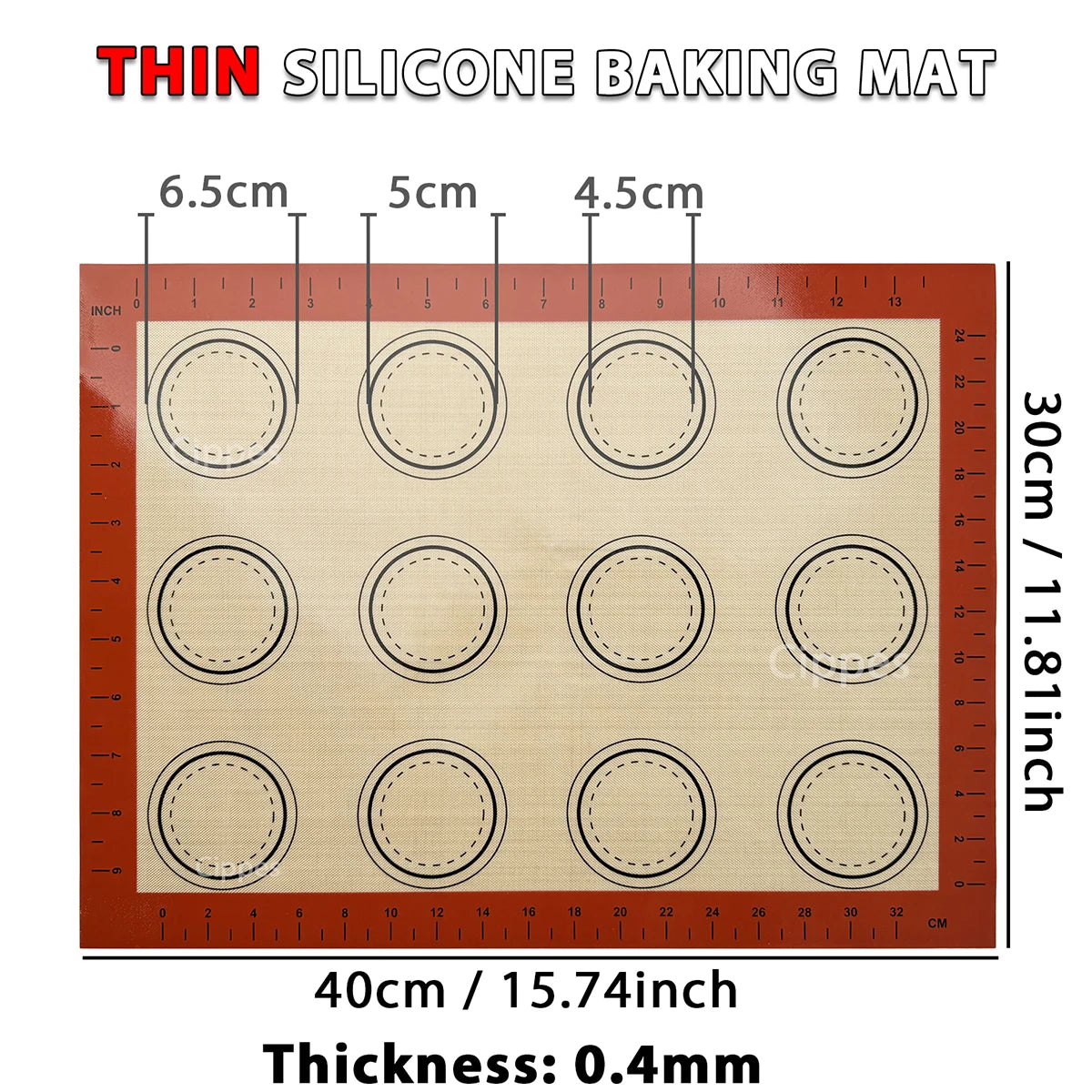 Tapis cuisson en silicone réutilisable pour des préparations réussies